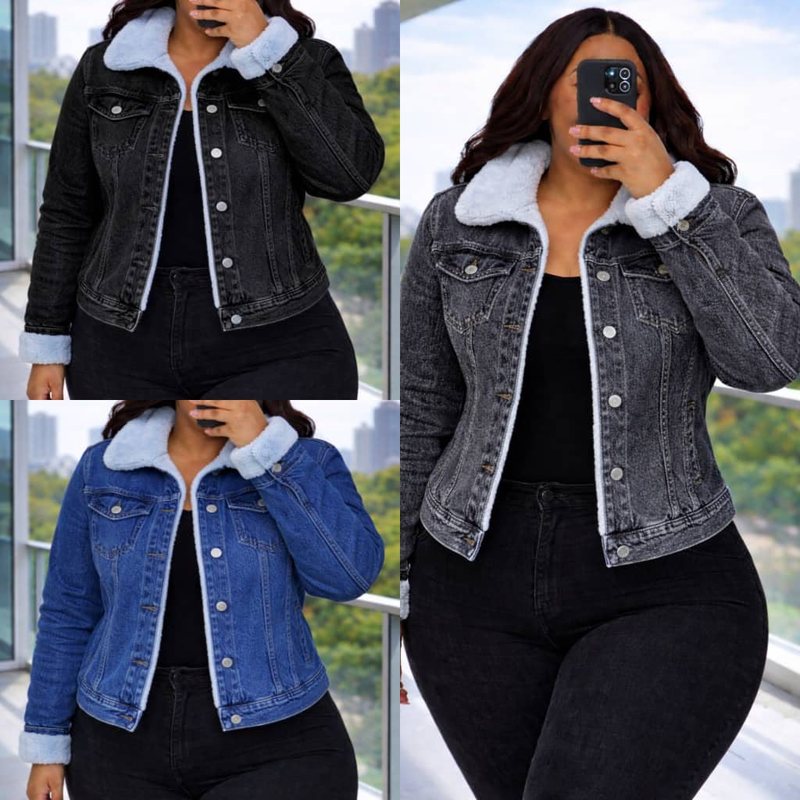 Women's Sherpa Denim Jackets